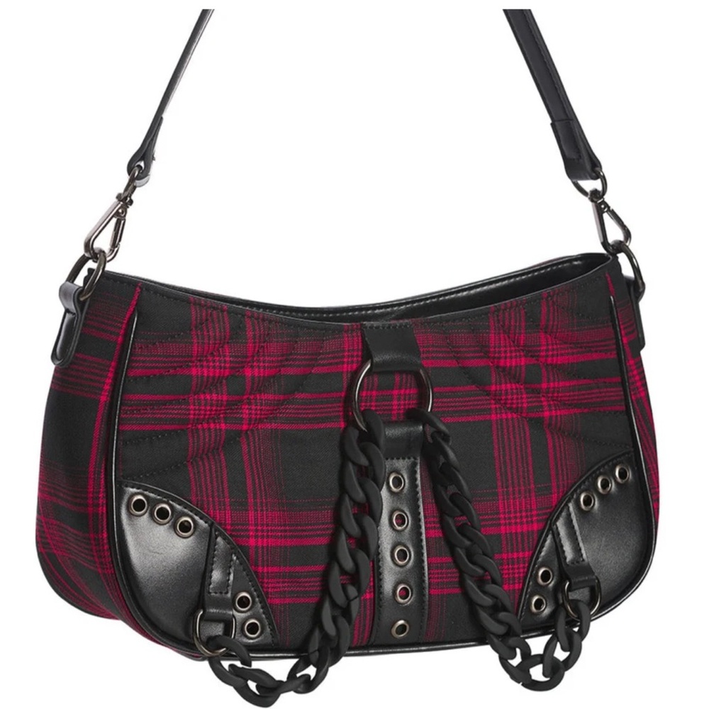 Banned Alternative Plaid Crossbody Bag